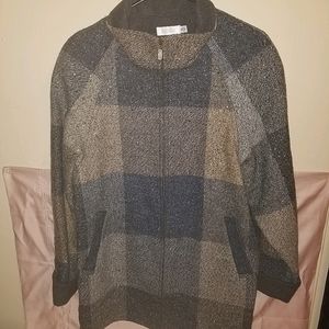 Avoca Cashmere/Wool Plaid Vintage Coat